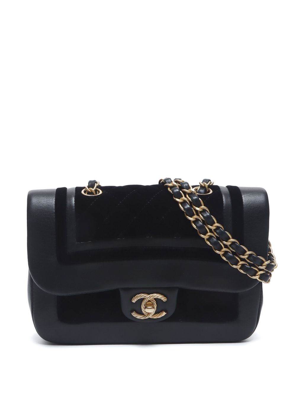 CHANEL Pre-Owned CC 绗缝单肩包（2017年典藏款） - 黑色