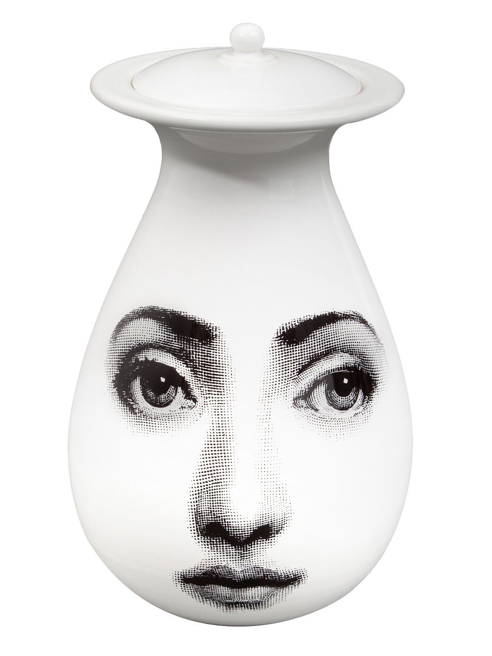 Fornasetti 插画印花瓷壶 - 白色