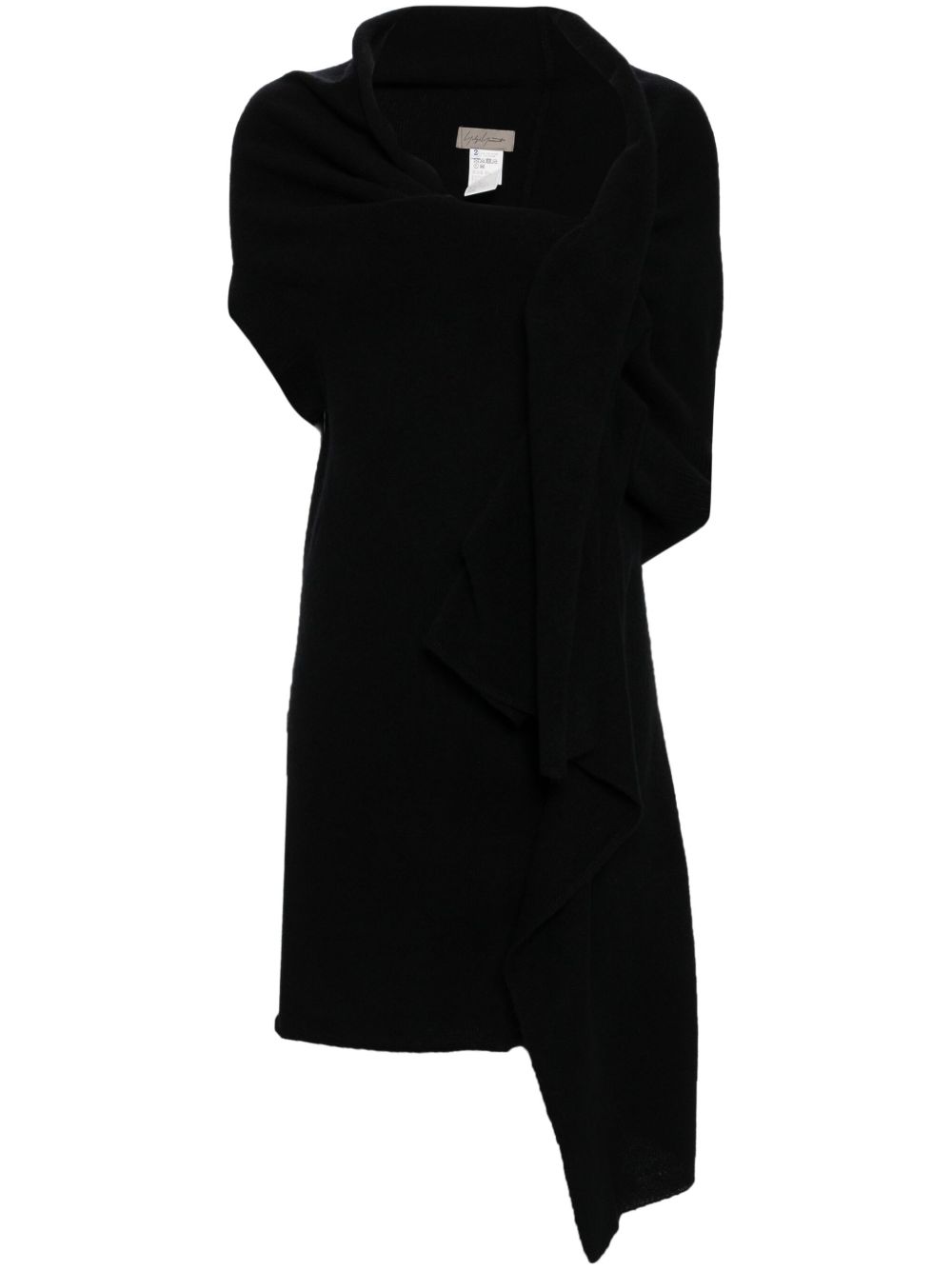 Yohji Yamamoto 长袖排扣开衫 - 黑色