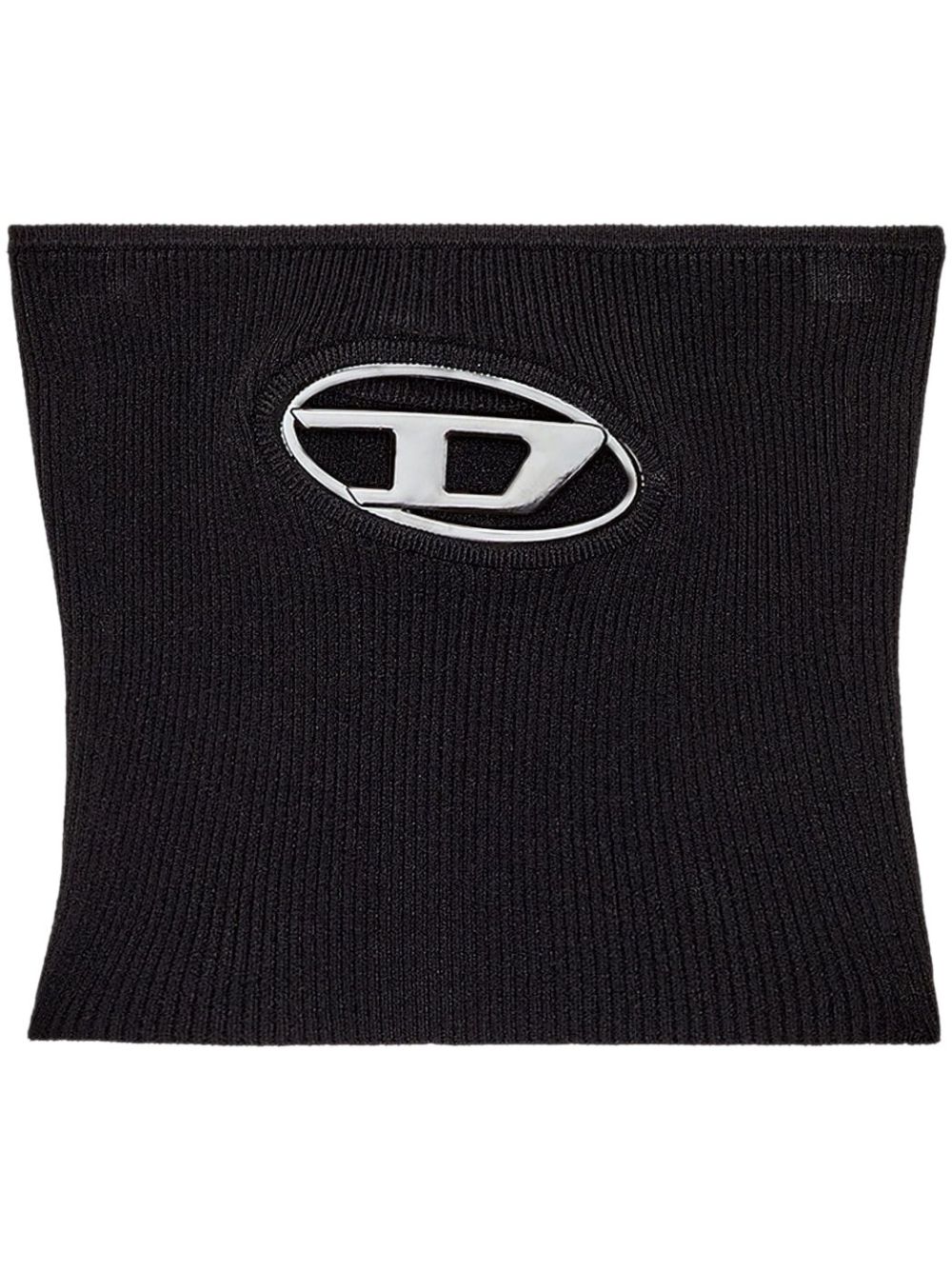 Diesel M-Clarksville-A logo标牌抹胸式上衣 - 黑色