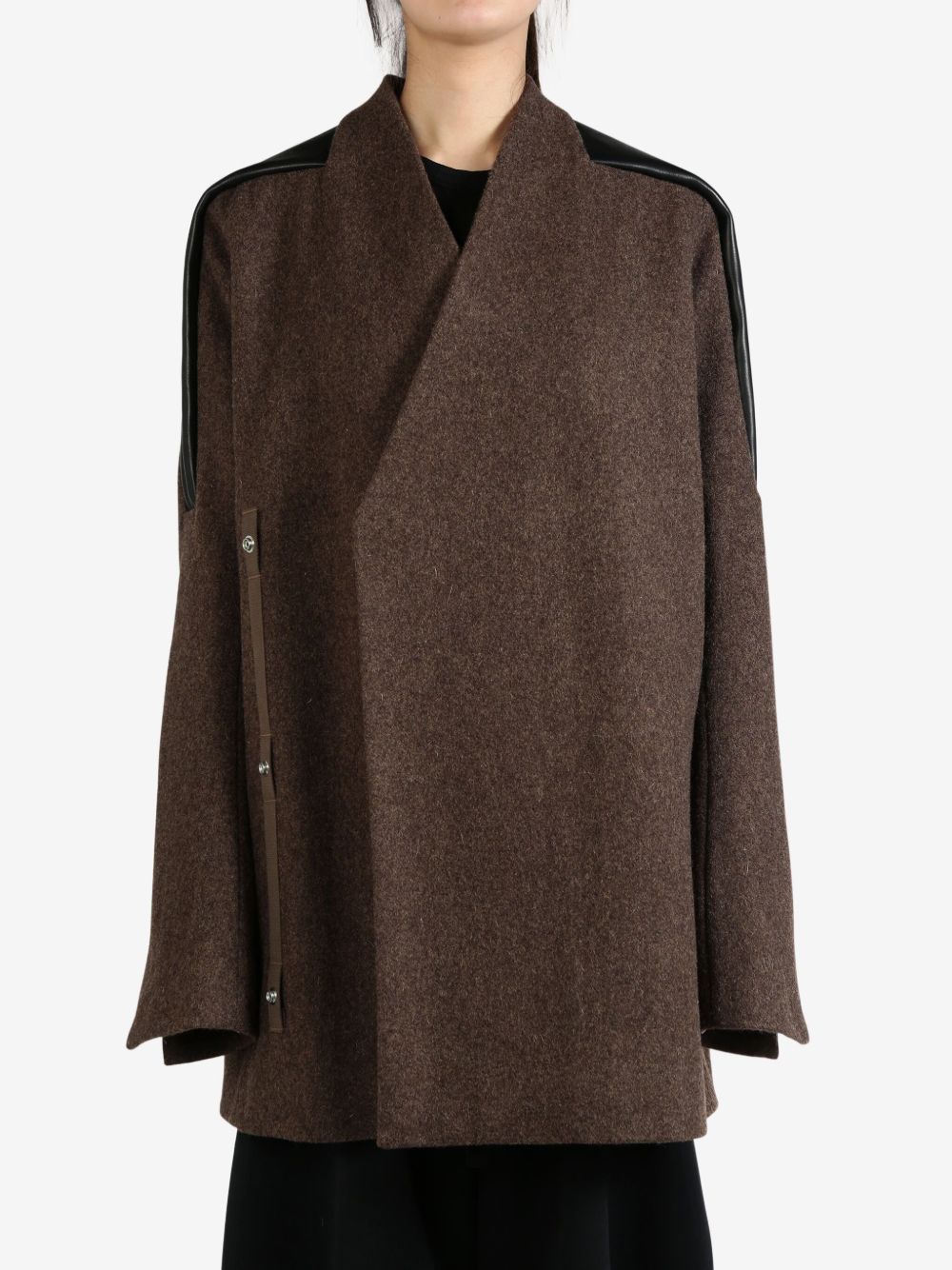 Rick Owens double-breasted jacket - 褐色