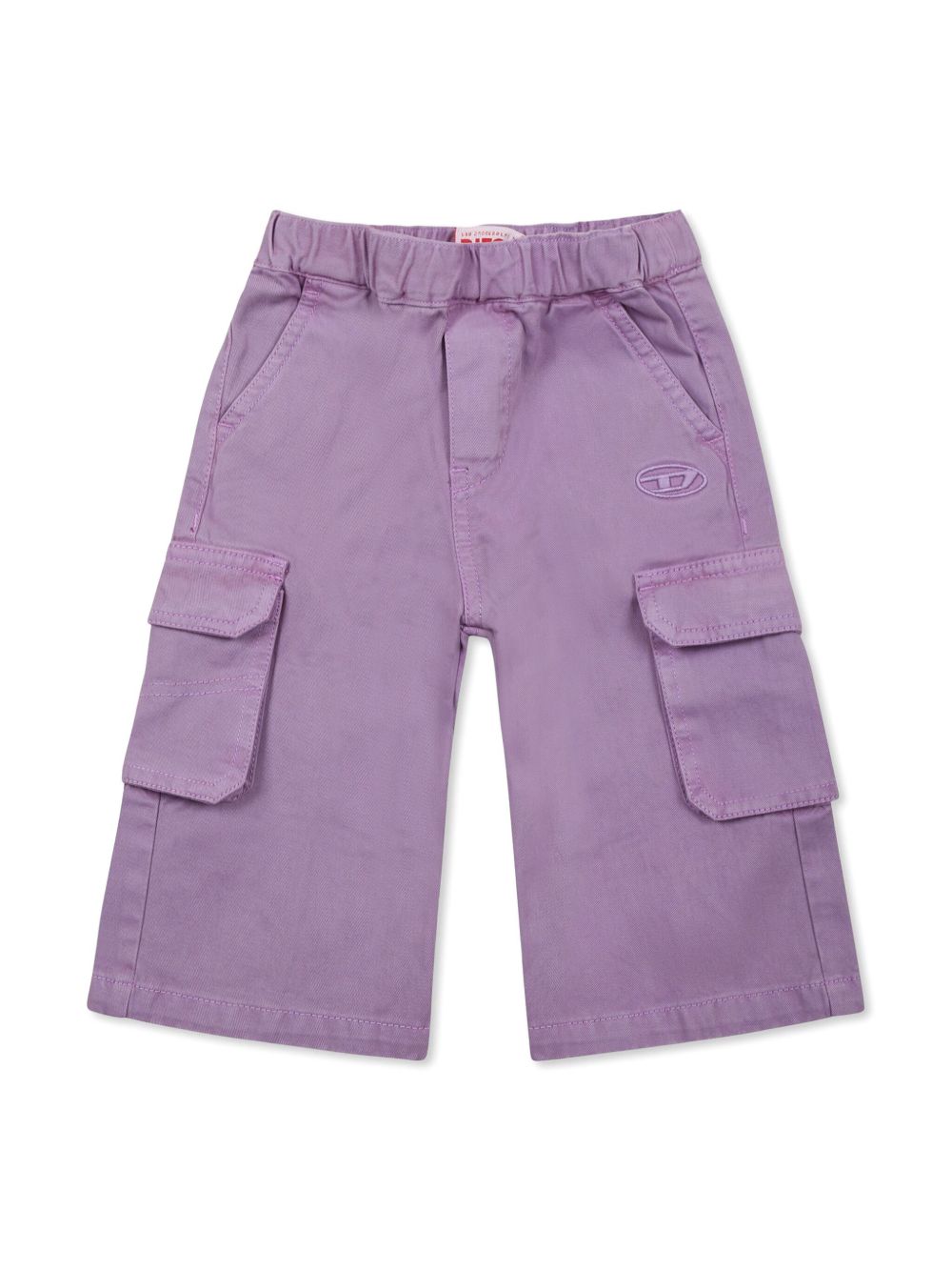 Diesel Kids 棉工装裤 - 紫色