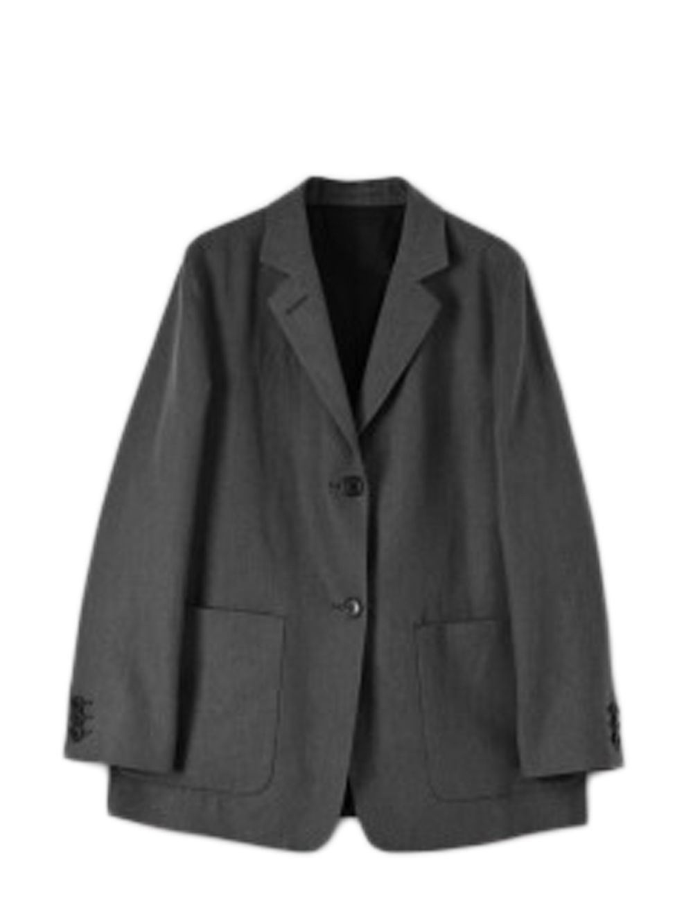 Margaret Howell single-breasted linen blazer - 灰色