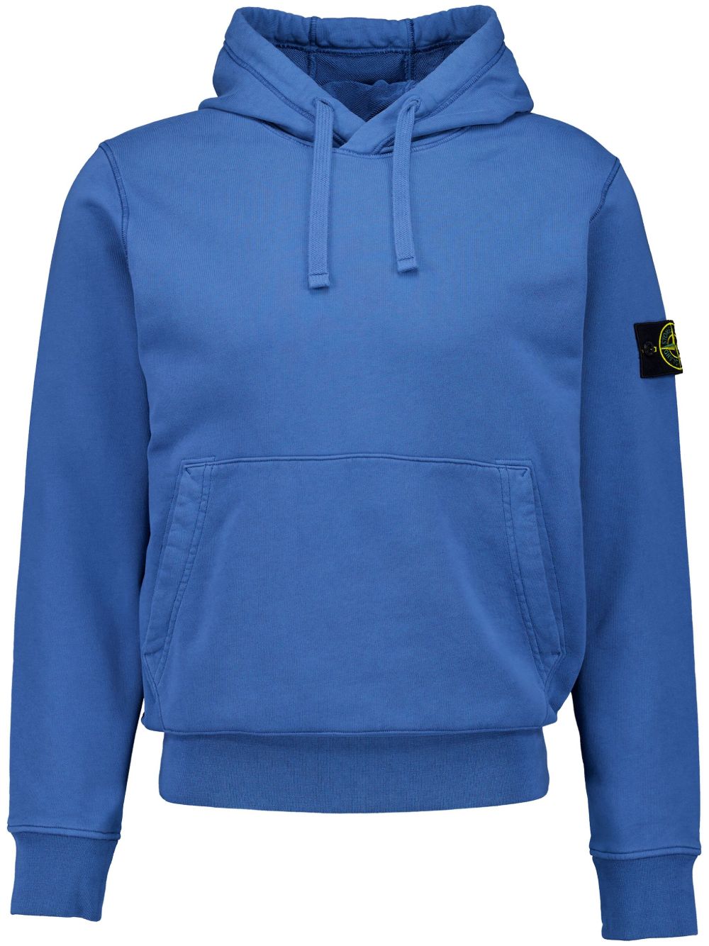 Stone Island 标贴抽绳连帽衫 - 蓝色