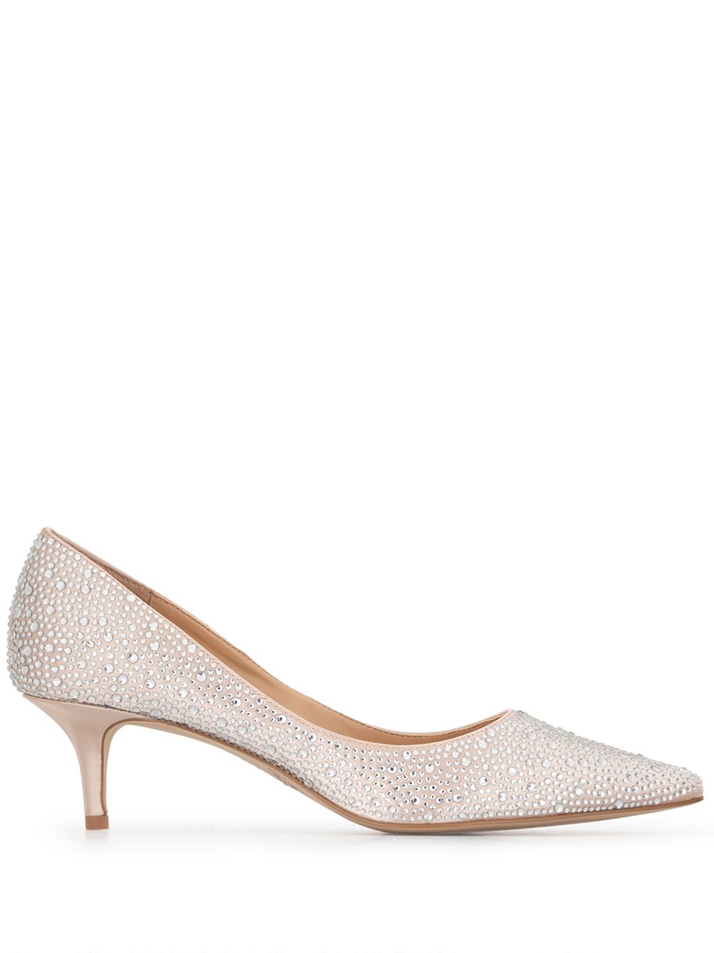 Badgley Mischka Frenchie 缀饰高跟鞋 - 银色