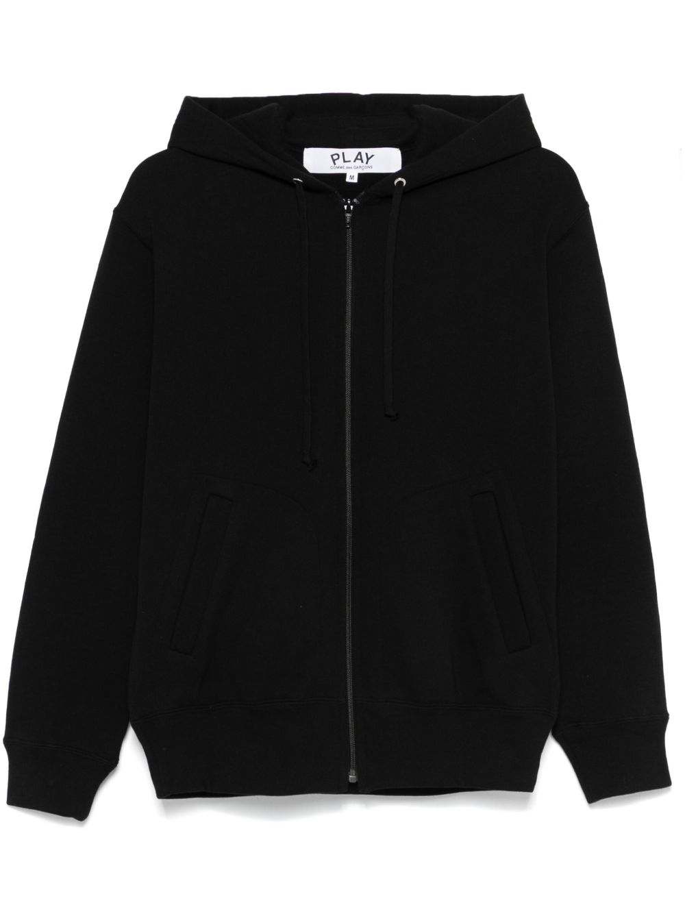 Comme Des Garçons Play 标志性心形贴花连帽衫 - 黑色
