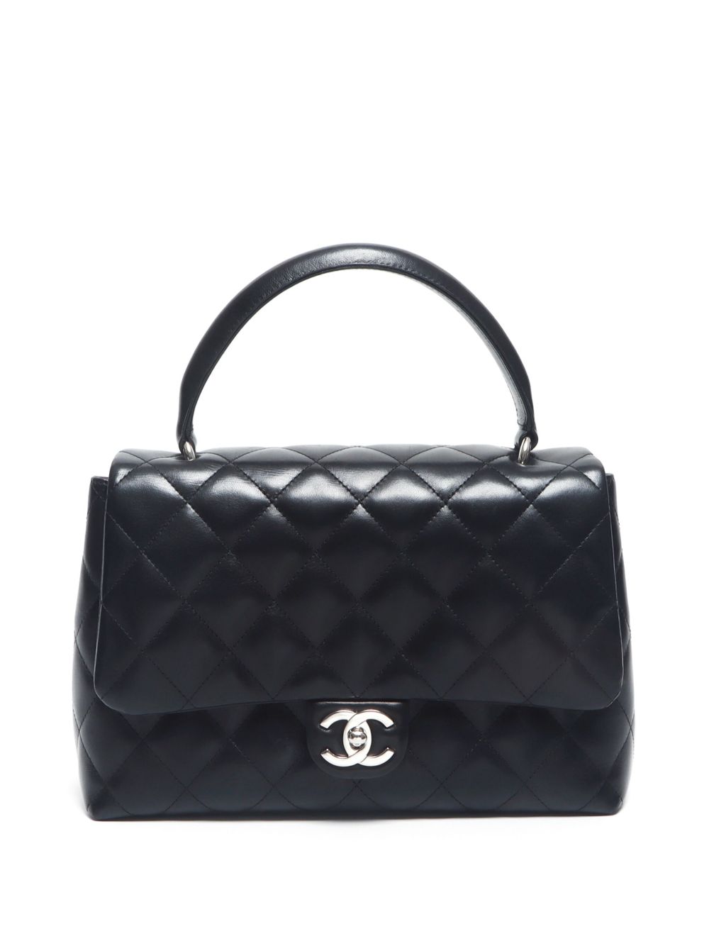 CHANEL Pre-Owned CC 绗缝手提包（2008-2009年典藏款） - 黑色