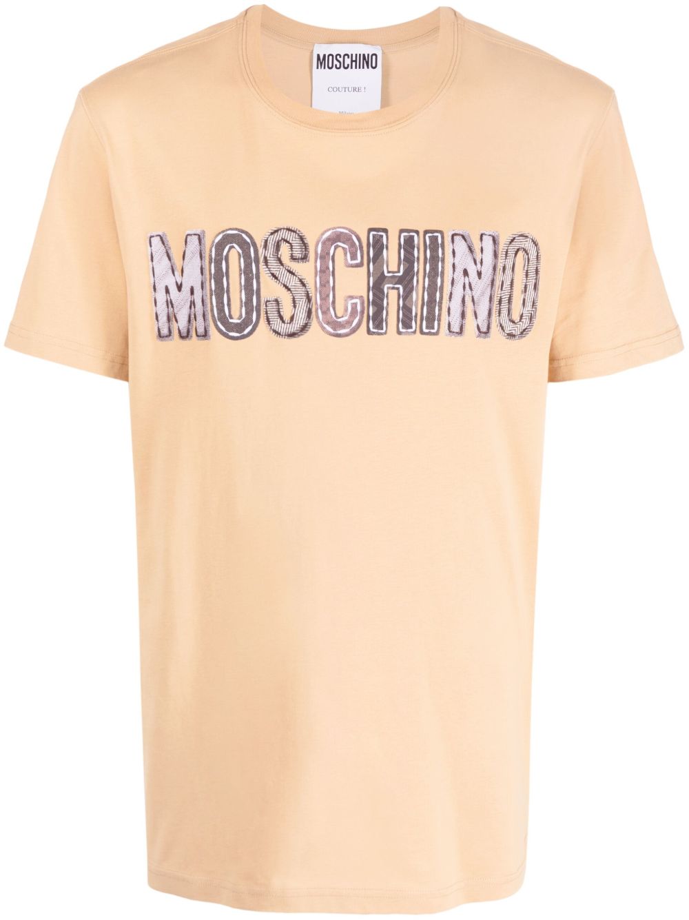 Moschino 标贴棉T恤 - 中性色