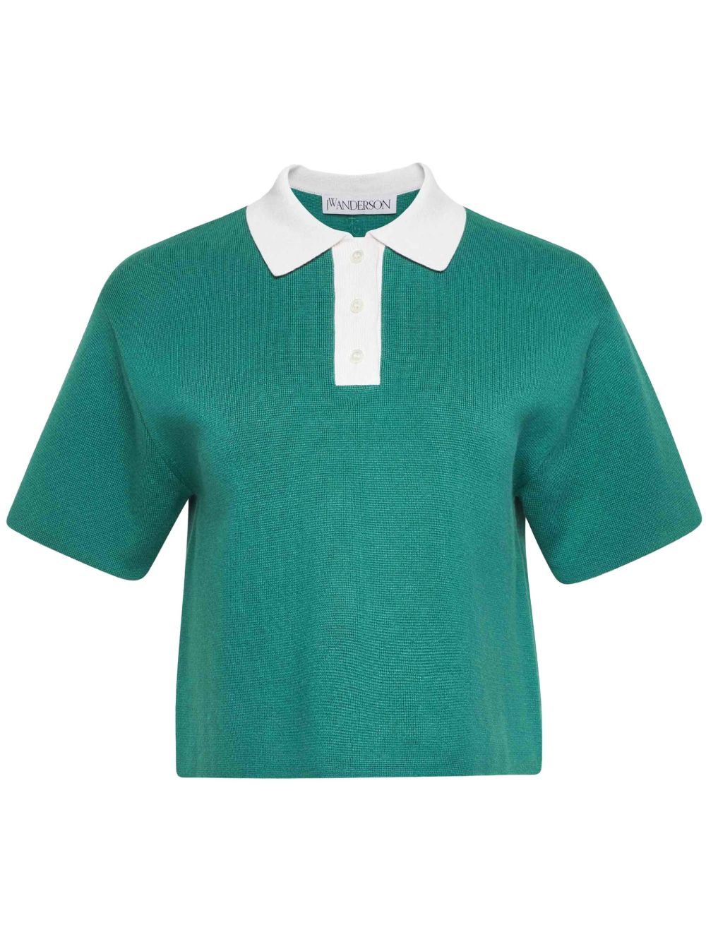 JW Anderson 短款polo衫 - 绿色
