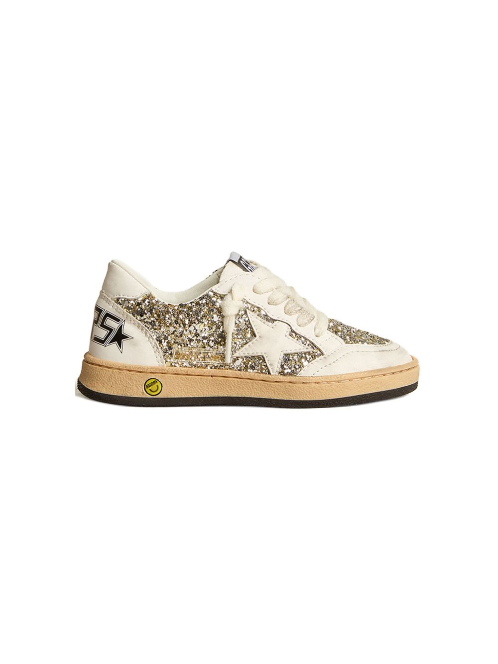 Golden Goose Kids Ballstar 亮片金葱运动鞋 - 中性色