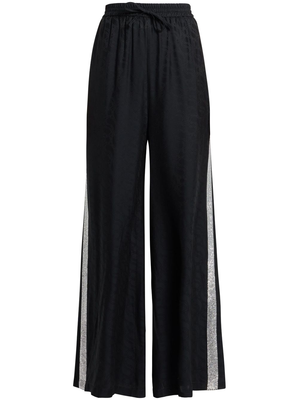 Stella McCartney S-Wave 阔腿裤 - 黑色