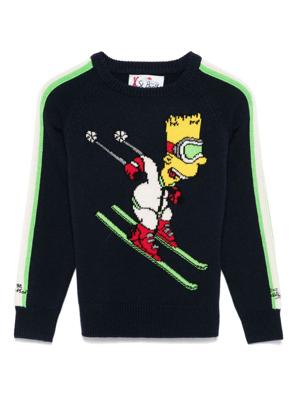 MC2 Saint Barth Kids x The Simpsons Bart Ski Club 毛衣 - 蓝色