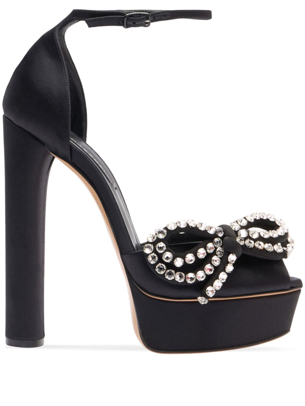 Casadei Judith 高跟凉鞋（14厘米） - 黑色