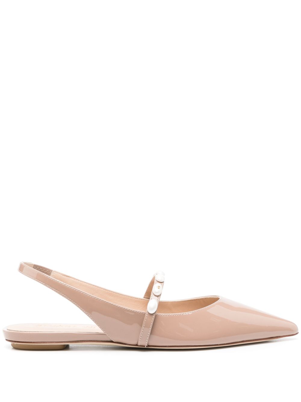 Stuart Weitzman 漆皮穆勒鞋 - 中性色