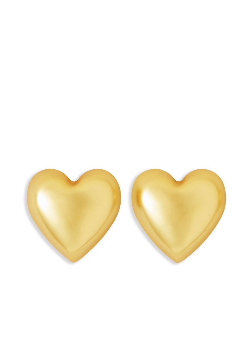 Roxanne Assoulin Puffy Heart 耳环 - 金色