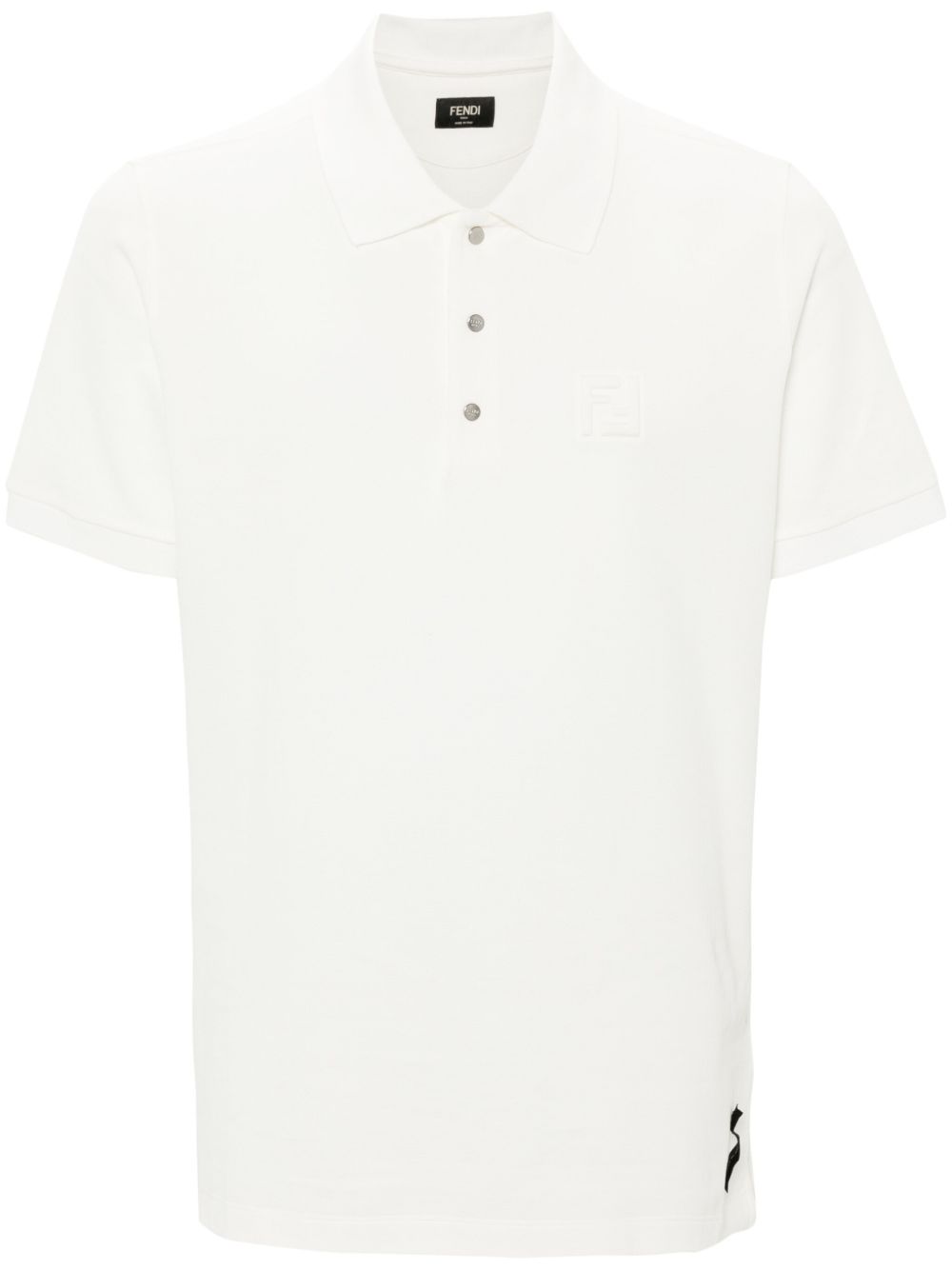 FENDI FF 压纹polo衫 - 中性色