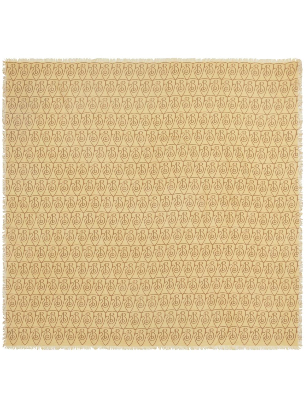 Burberry B Shield 围巾 - 黄色