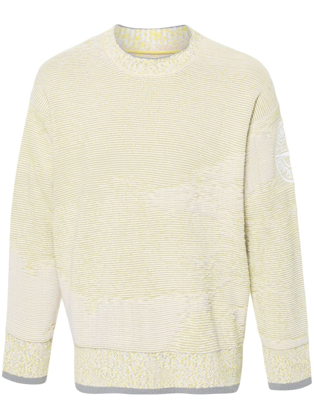 Stone Island 罗盘logo针织毛衣 - 黄色