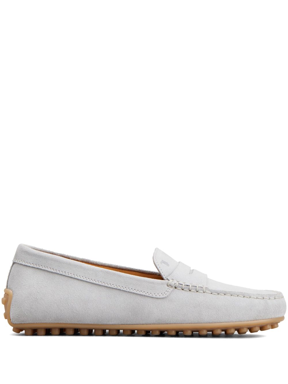 Tod's Gommino 绒面皮经典乐福鞋 - 灰色