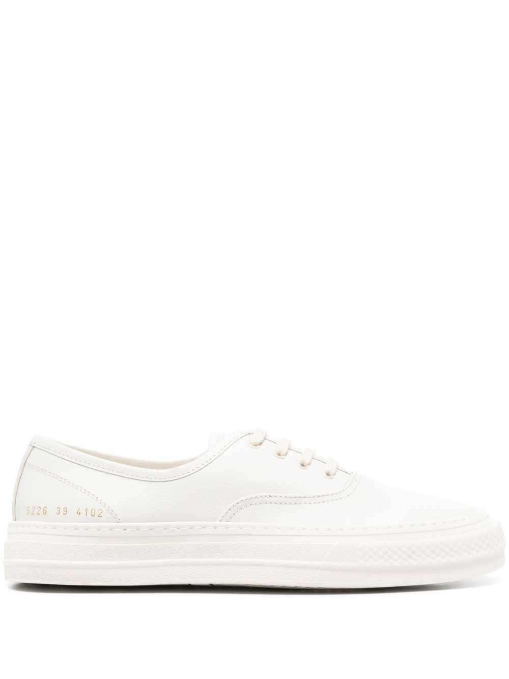 Common Projects logo印花皮质运动鞋 - 中性色