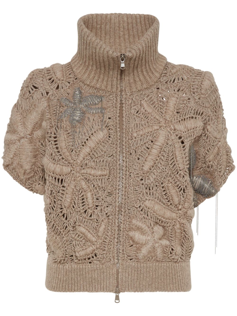 Brunello Cucinelli 羊绒开衫 - 褐色