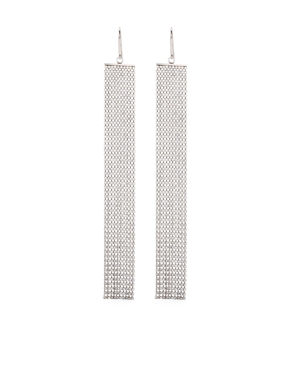 ISABEL MARANT 水钻晶饰吊饰耳环 - 银色