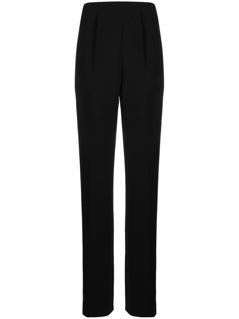 Roland Mouret Cady 高腰褶饰长裤 - 黑色