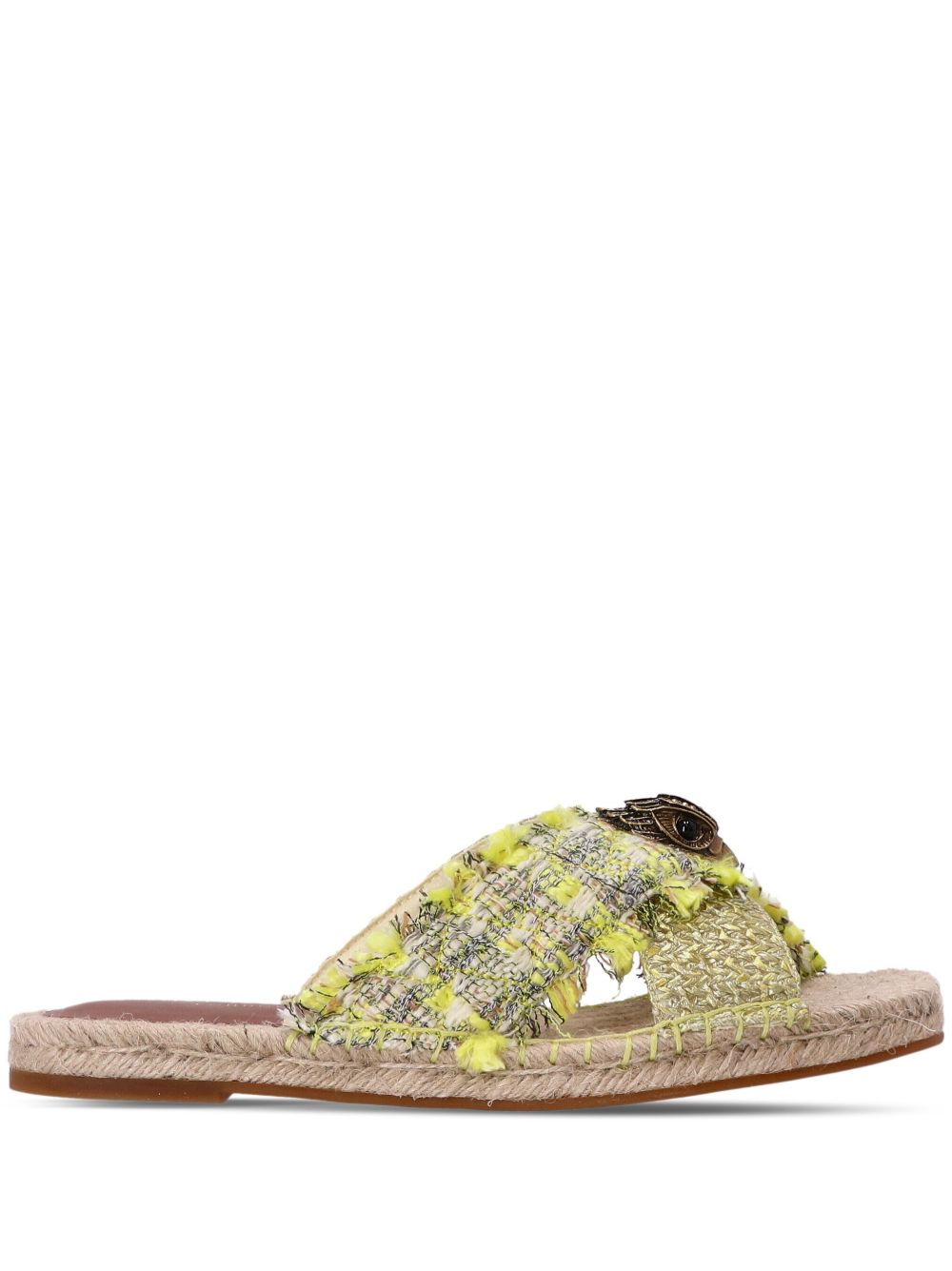 KG Kurt Geiger Kensington 粗花呢草编鞋 - 绿色