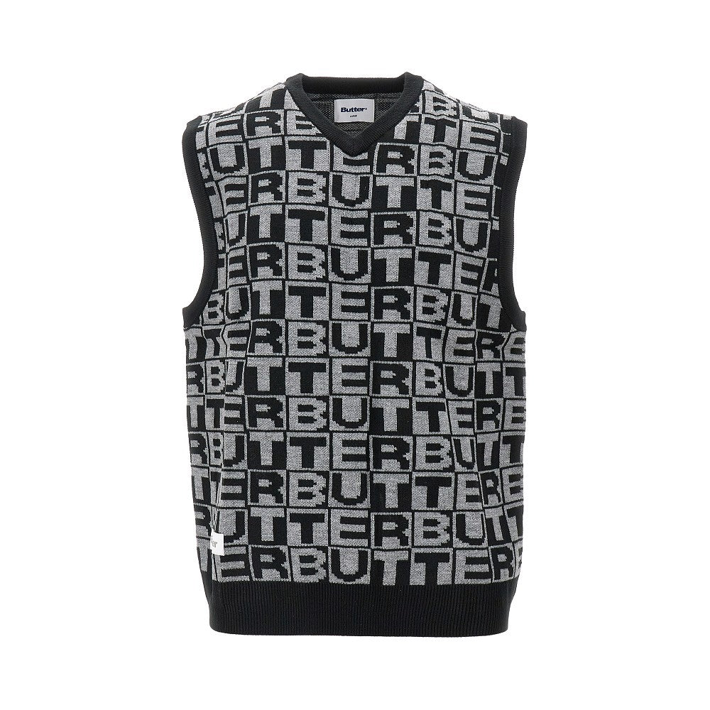 BUTTER GOODS Jacquard knitted vest Man