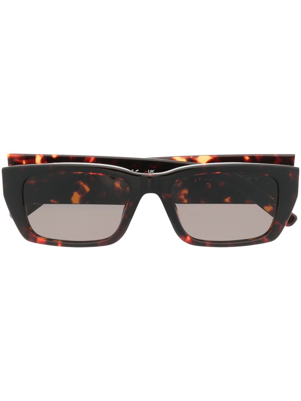 Palm Angels Eyewear 玳瑁纹效果方框太阳眼镜 - 褐色