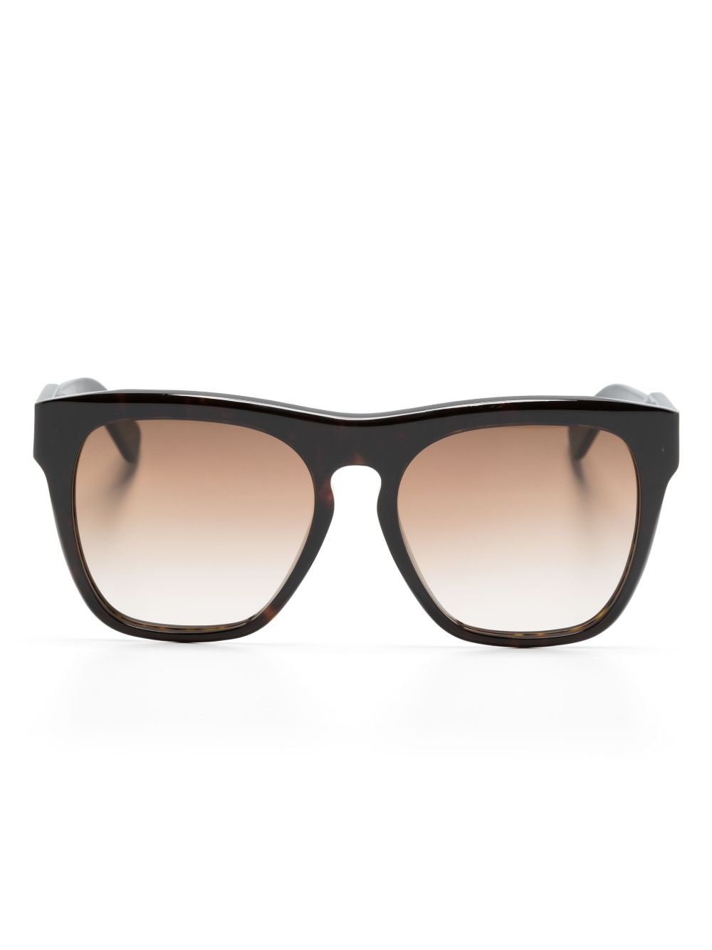 Chloé Eyewear Gayia 方框太阳眼镜 - 褐色