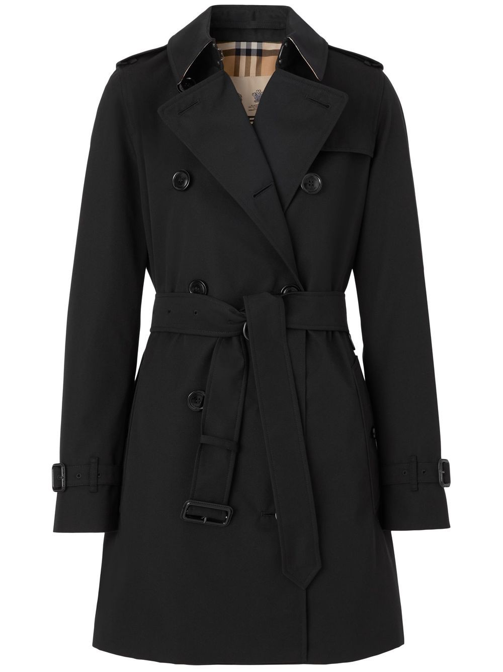 Burberry Kensington Heritage 风衣 - 黑色