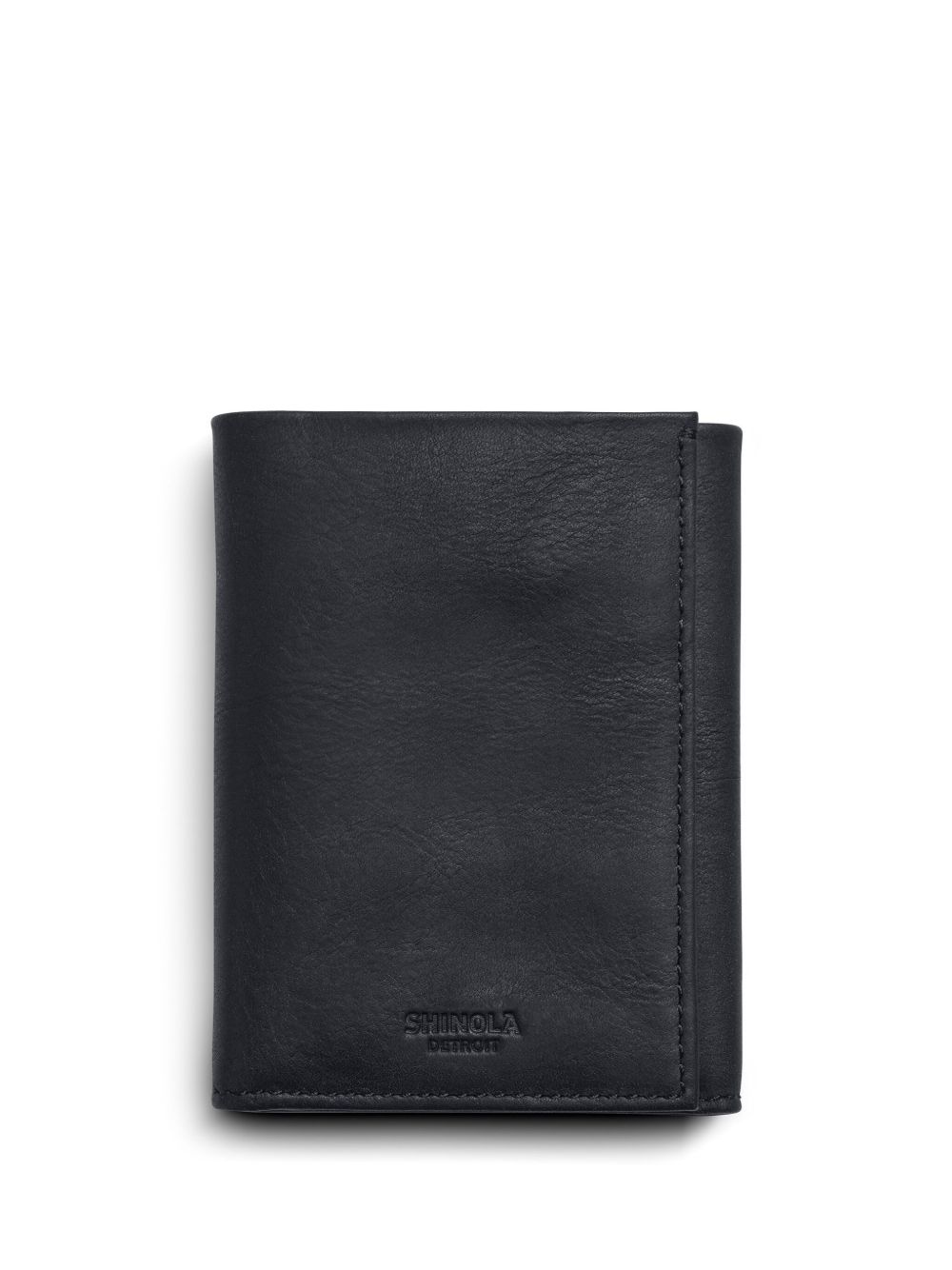 Shinola 三折皮质钱包 - 黑色
