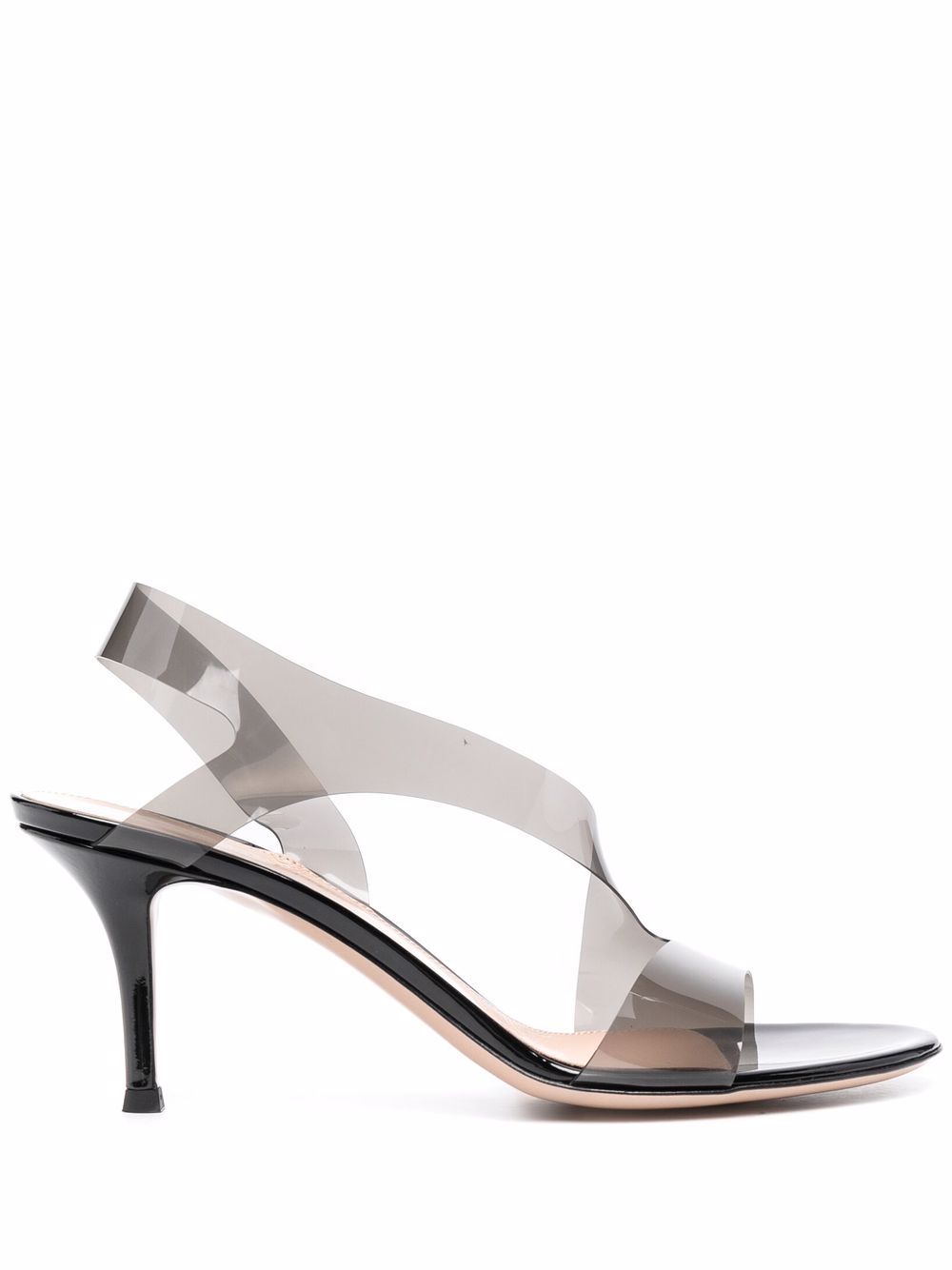 Gianvito Rossi Metropolis 裹踝中跟凉鞋 - 灰色