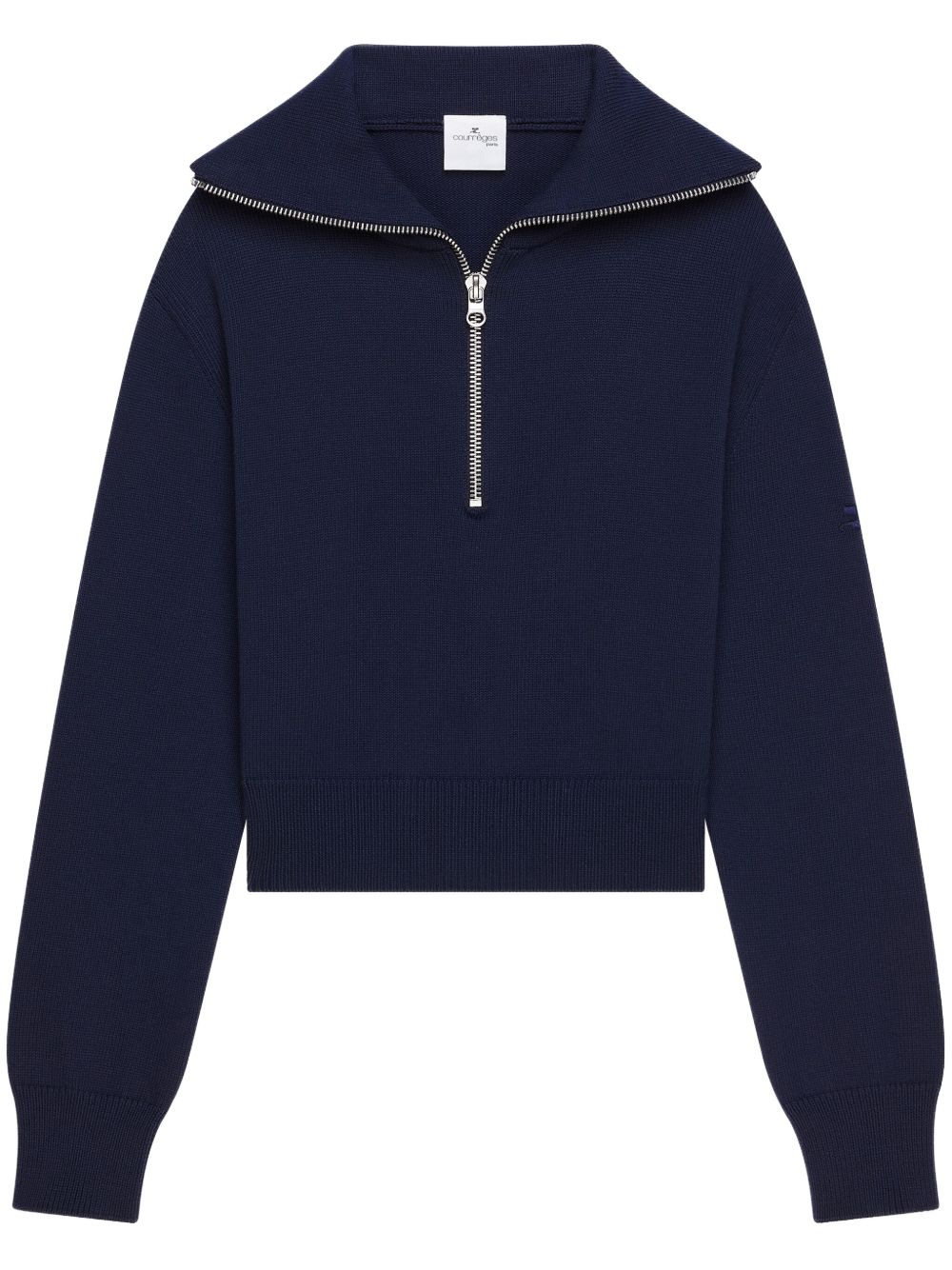 Courrèges Trucker 毛衣 - 蓝色