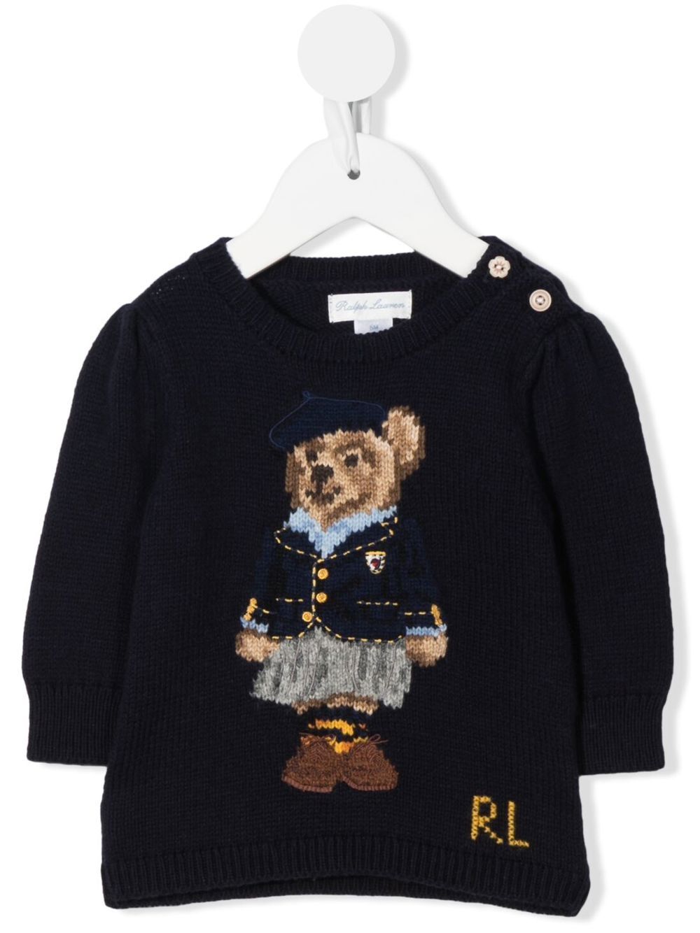 POLO RALPH LAUREN KIDS Polo Bear 针织毛衣 - 蓝色