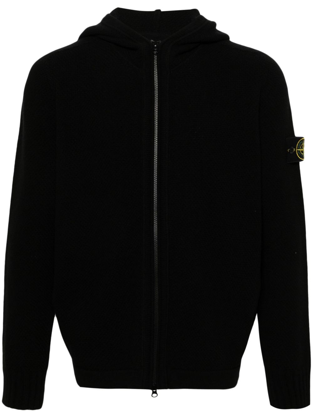 Stone Island 罗盘徽章连帽衫 - 黑色