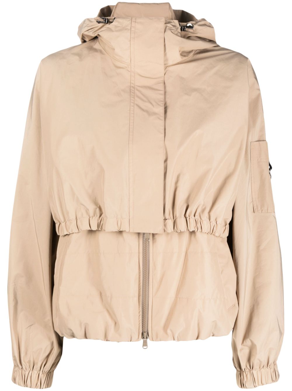 Brunello Cucinelli 分层式连帽夹克 - 中性色