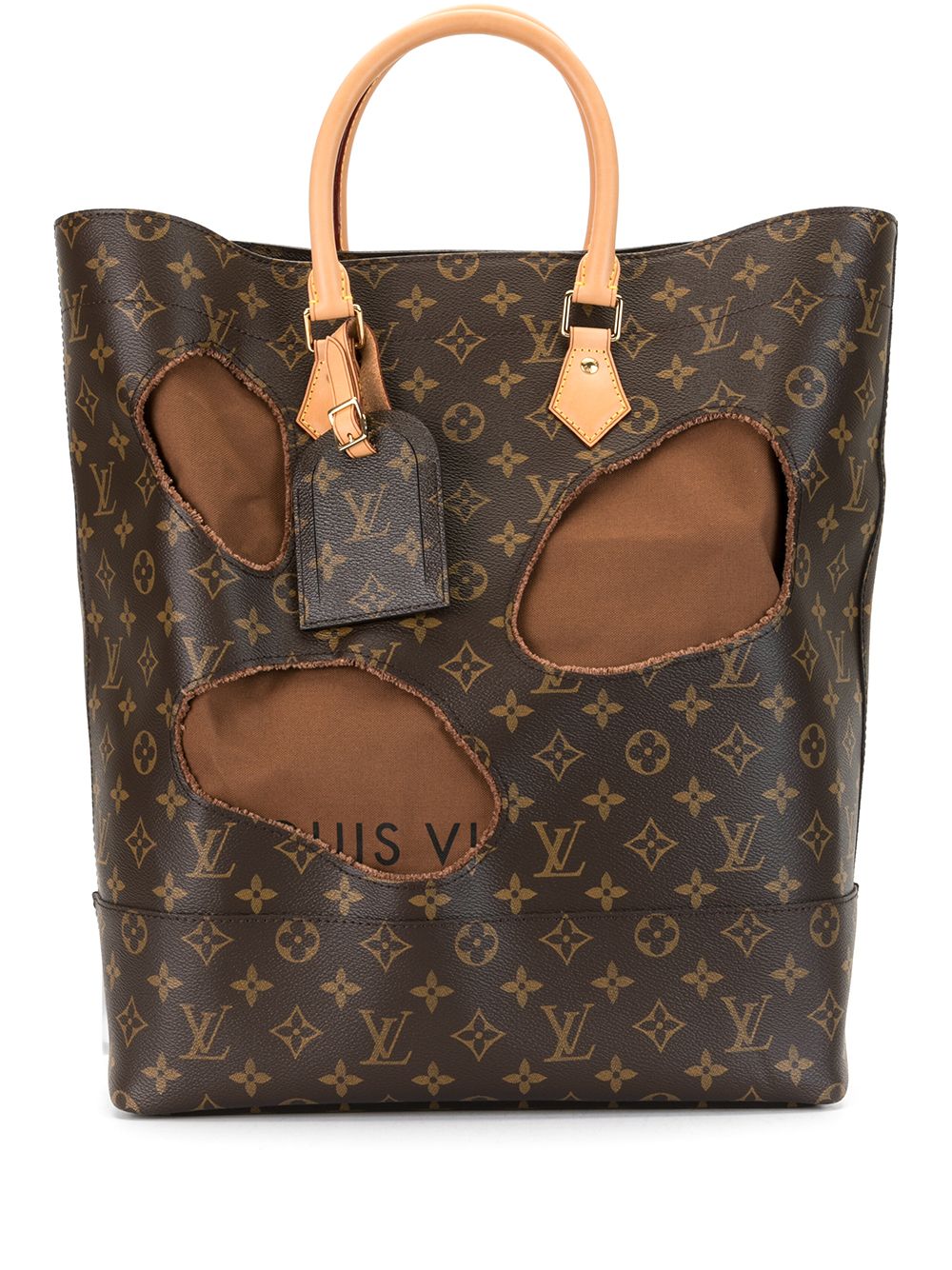 Louis Vuitton Pre-Owned x Comme Des Garçons Halls 手提包（2014年典藏款） - 褐色