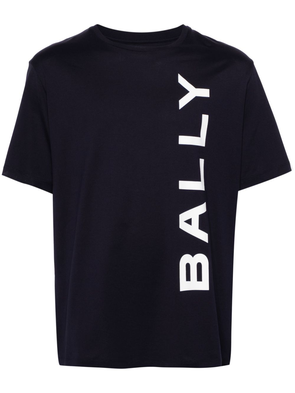 Bally logo印花棉T恤 - 黑色