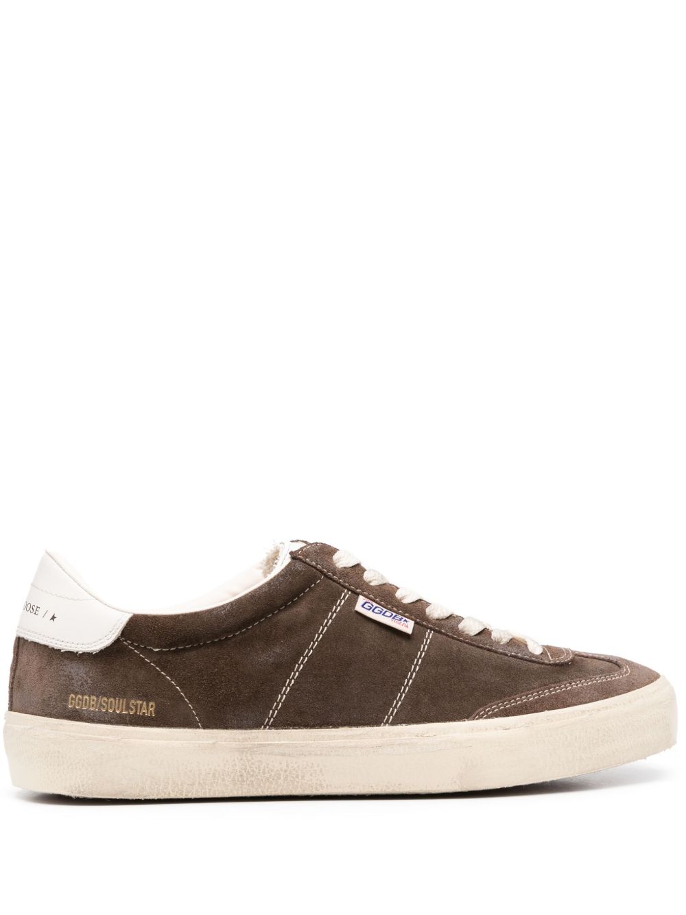 Golden Goose Soul Star 绒面皮运动鞋 - 褐色