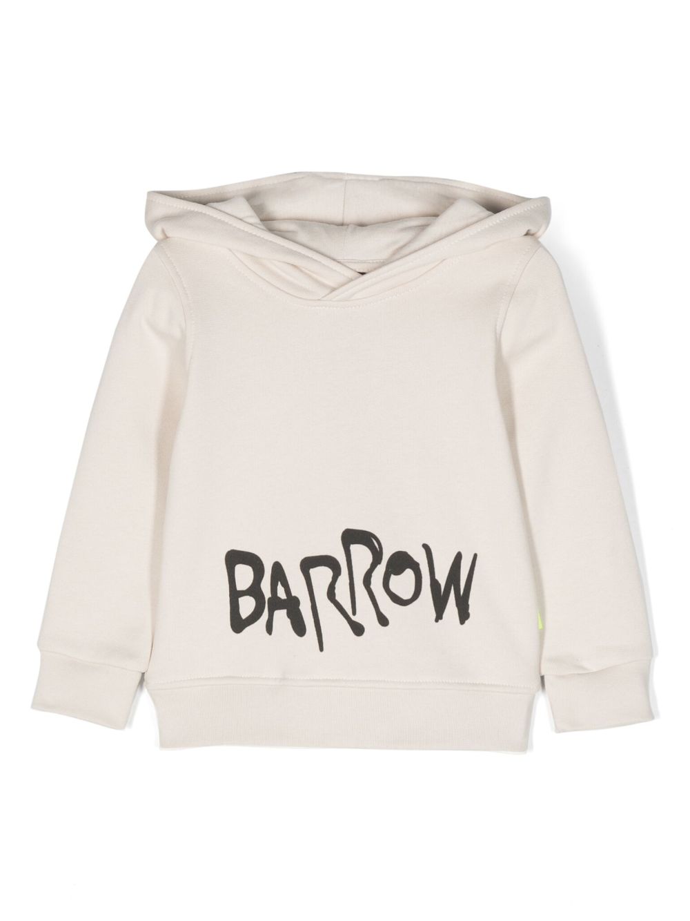Barrow kids logo印花棉连帽衫 - 中性色