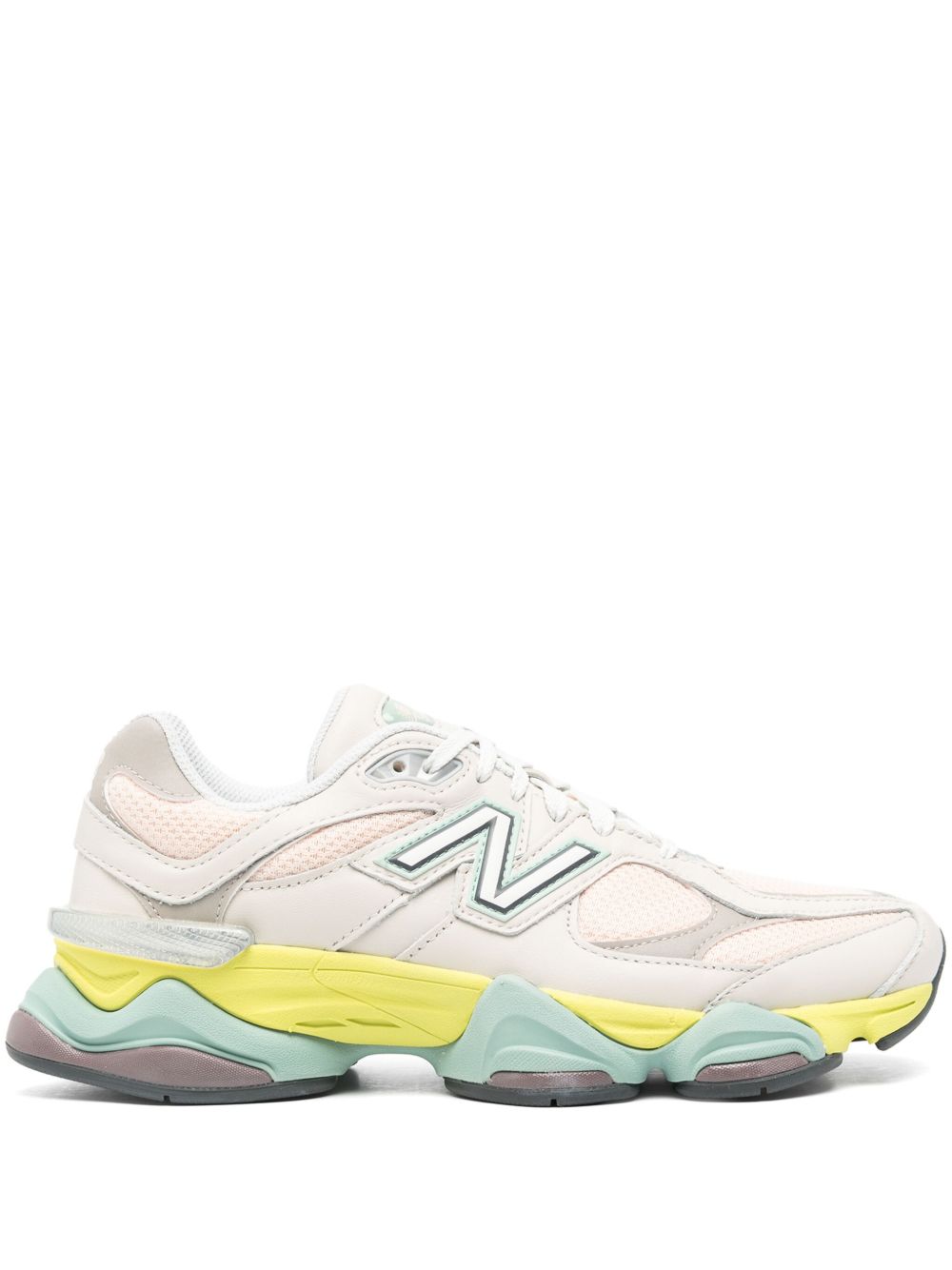 New Balance 9060 拼色运动鞋 - 灰色