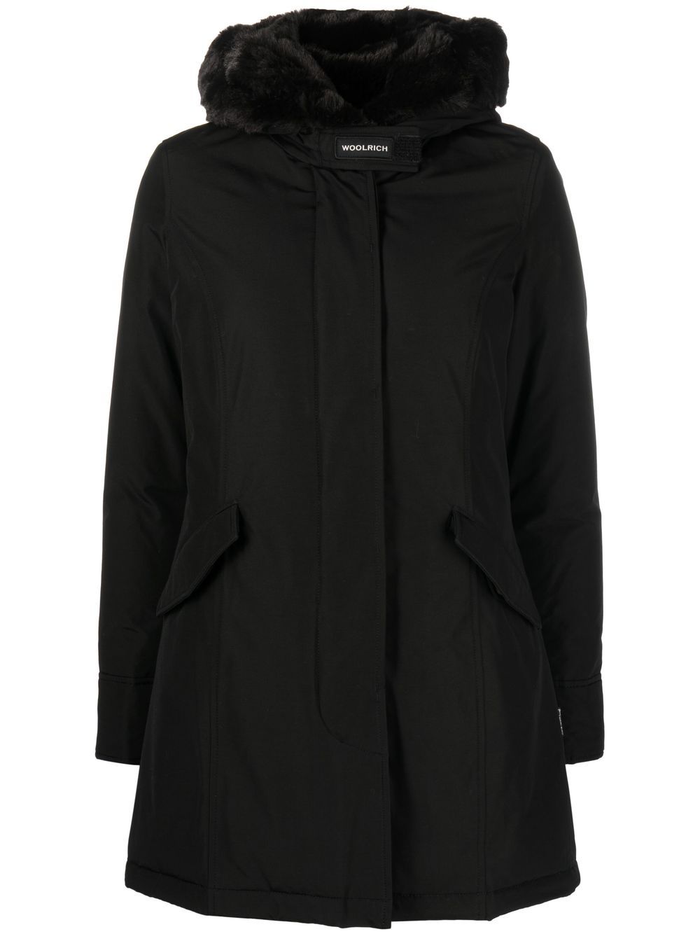 Woolrich Beaker 连帽派克大衣 - 黑色