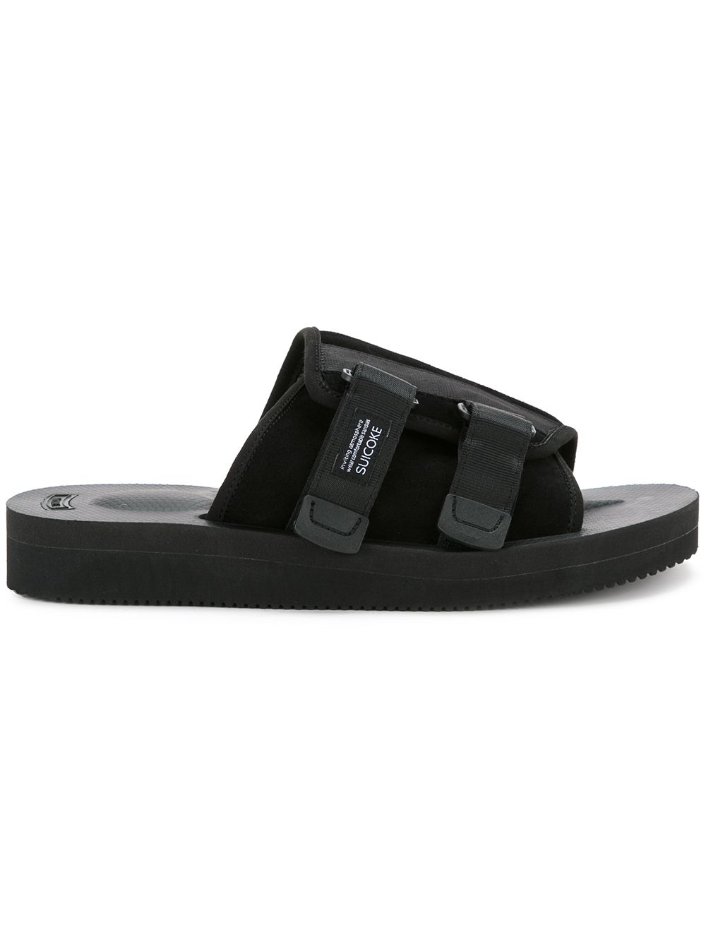 Suicoke 穿套式凉鞋 - 黑色