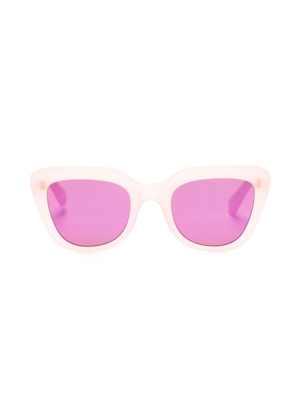 Stella McCartney Eyewear logo印花猫眼框太阳眼镜 - 粉色
