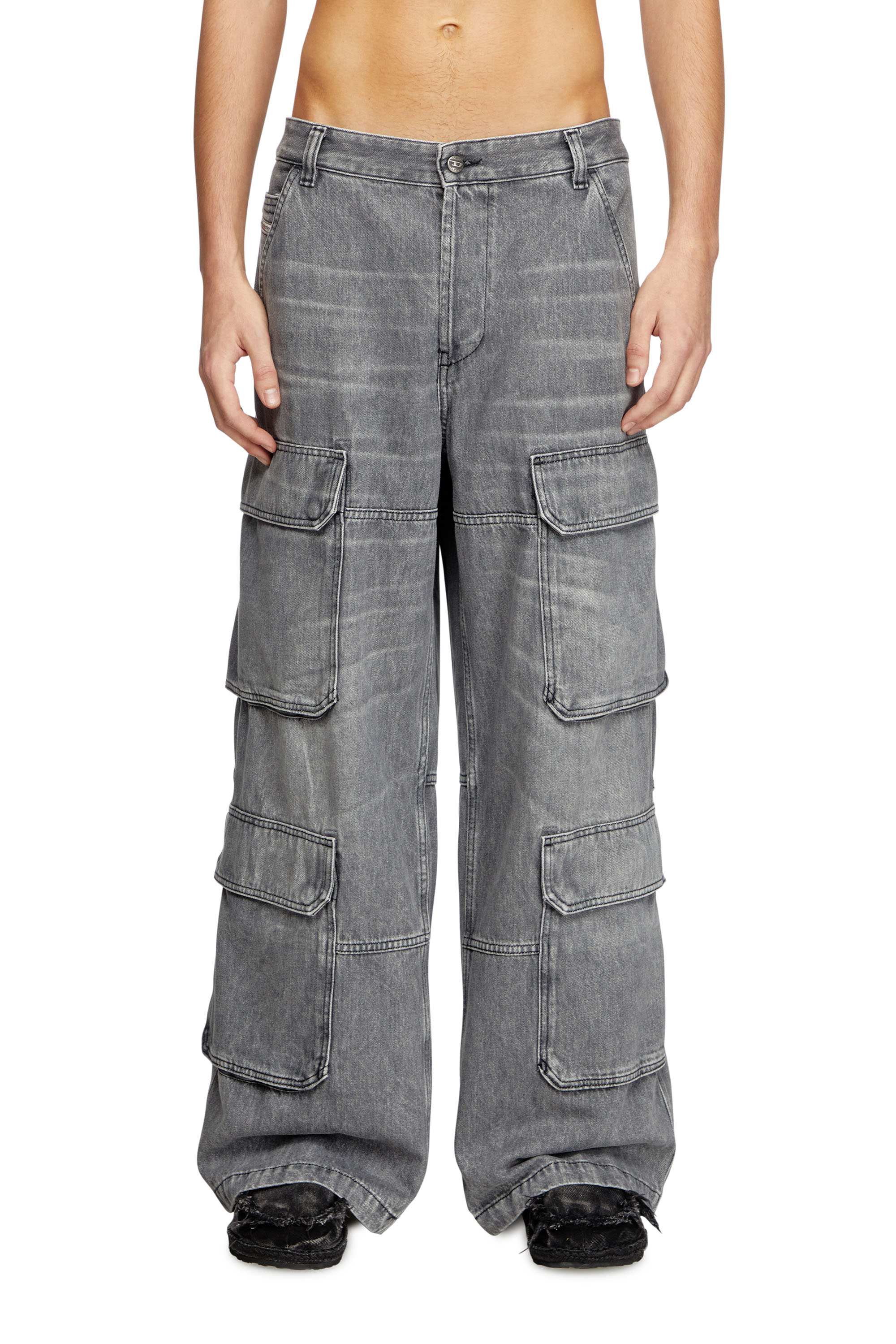 Diesel - Relaxed Jeans - D-Touch - Jeans - Man - Grey