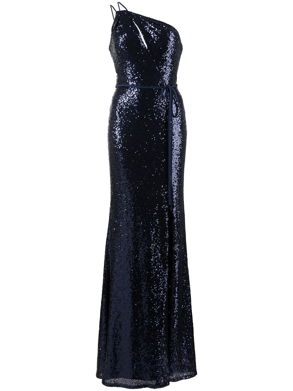 Marchesa Notte Bridesmaids Pescara 单肩伴娘礼服 - 蓝色