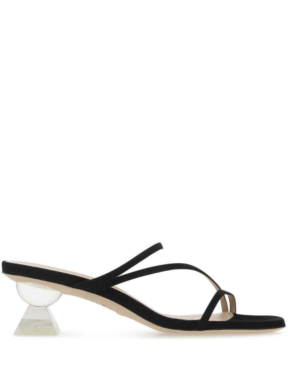 Stuart Weitzman Lucite Sculpt 低跟穆勒鞋（5厘米） - 黑色