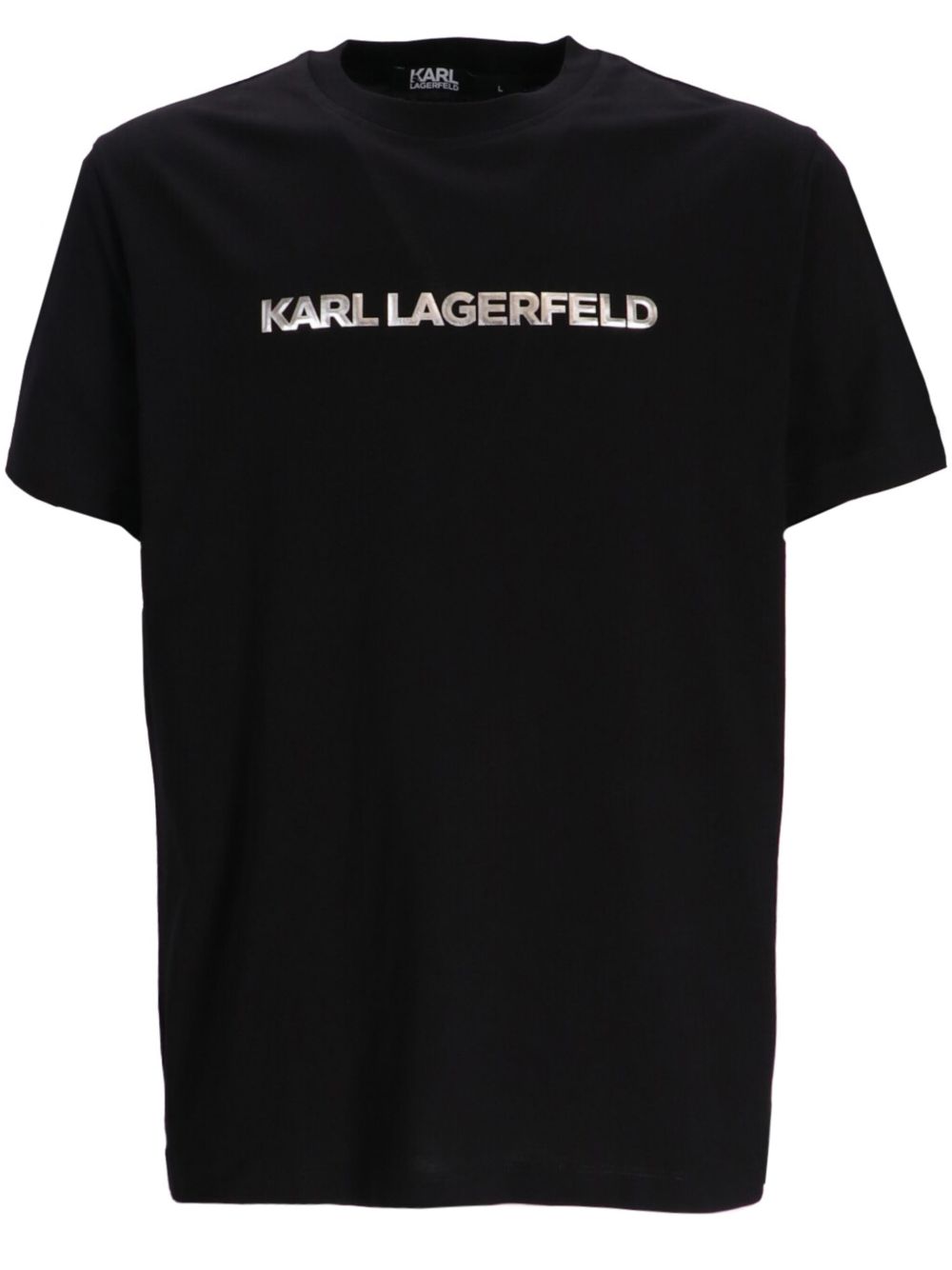 Karl Lagerfeld logo印花T恤 - 黑色